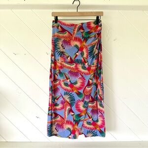 Farm Rio parrot skirt